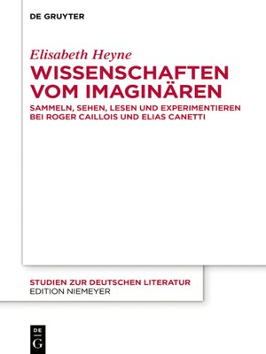 cover image of Wissenschaften vom Imaginären